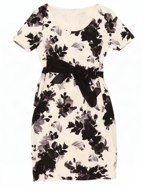 Γυναικείο φόρεμα Jacques Vert UK 14 Large White Floral Polyester