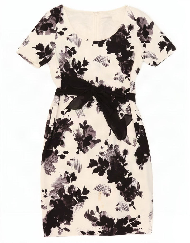 Γυναικείο φόρεμα Jacques Vert UK 14 Large White Floral Polyester
