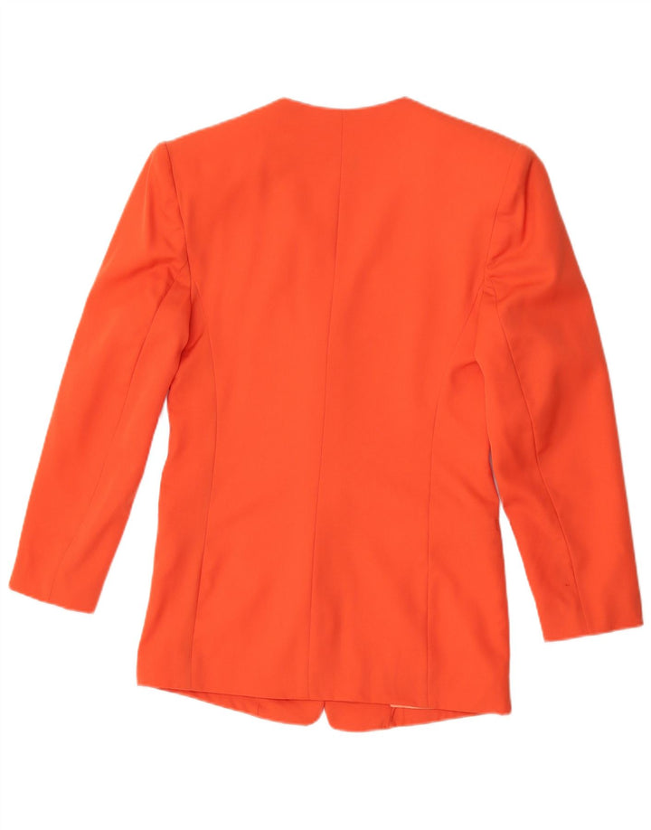 Issima Γυναικείο Μπουφάν Blazer με 5 κουμπιά UK 12 Medium Orange