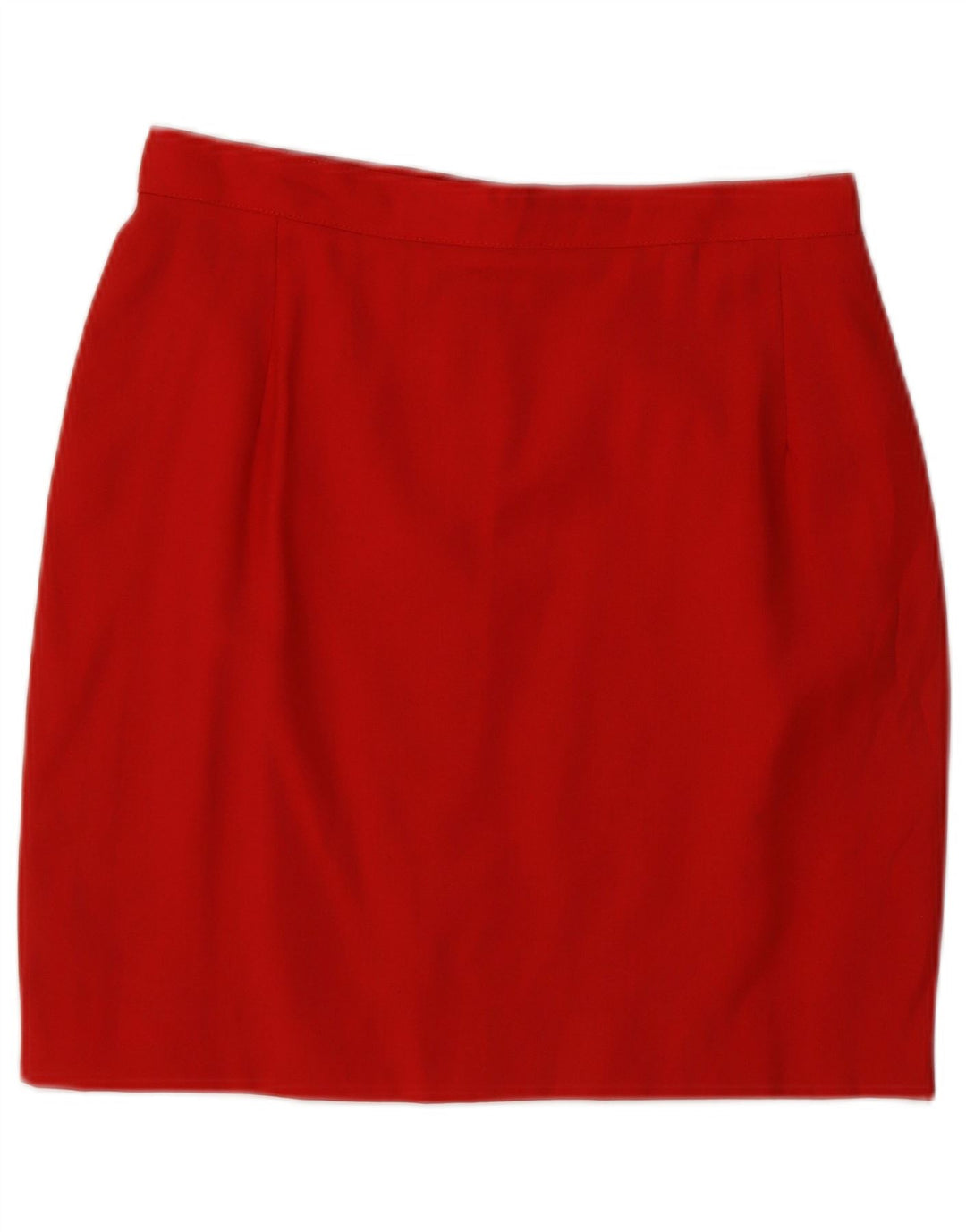 VINTAGE Γυναικείο Σετ Φούστα με 2 Κουμπιά 2 Τεμάχια IT 44 Medium W26 Κόκκινο μαλλί