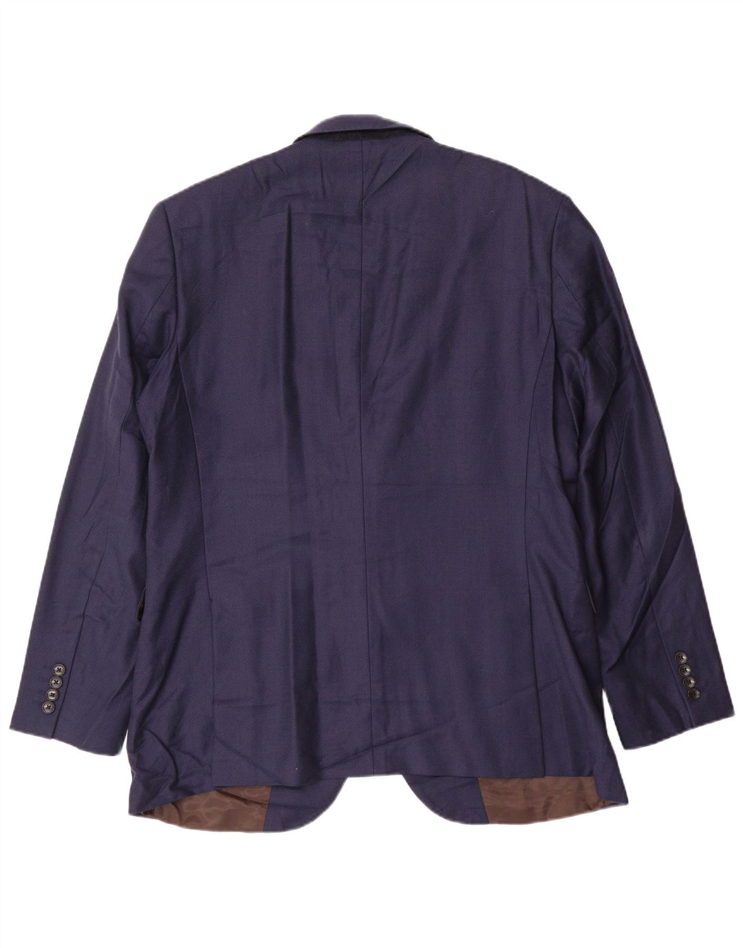 ERMENEGILDO ZEGNA Ανδρικό σακάκι με 2 κουμπιά UK 44 2XL Navy Blue Wool