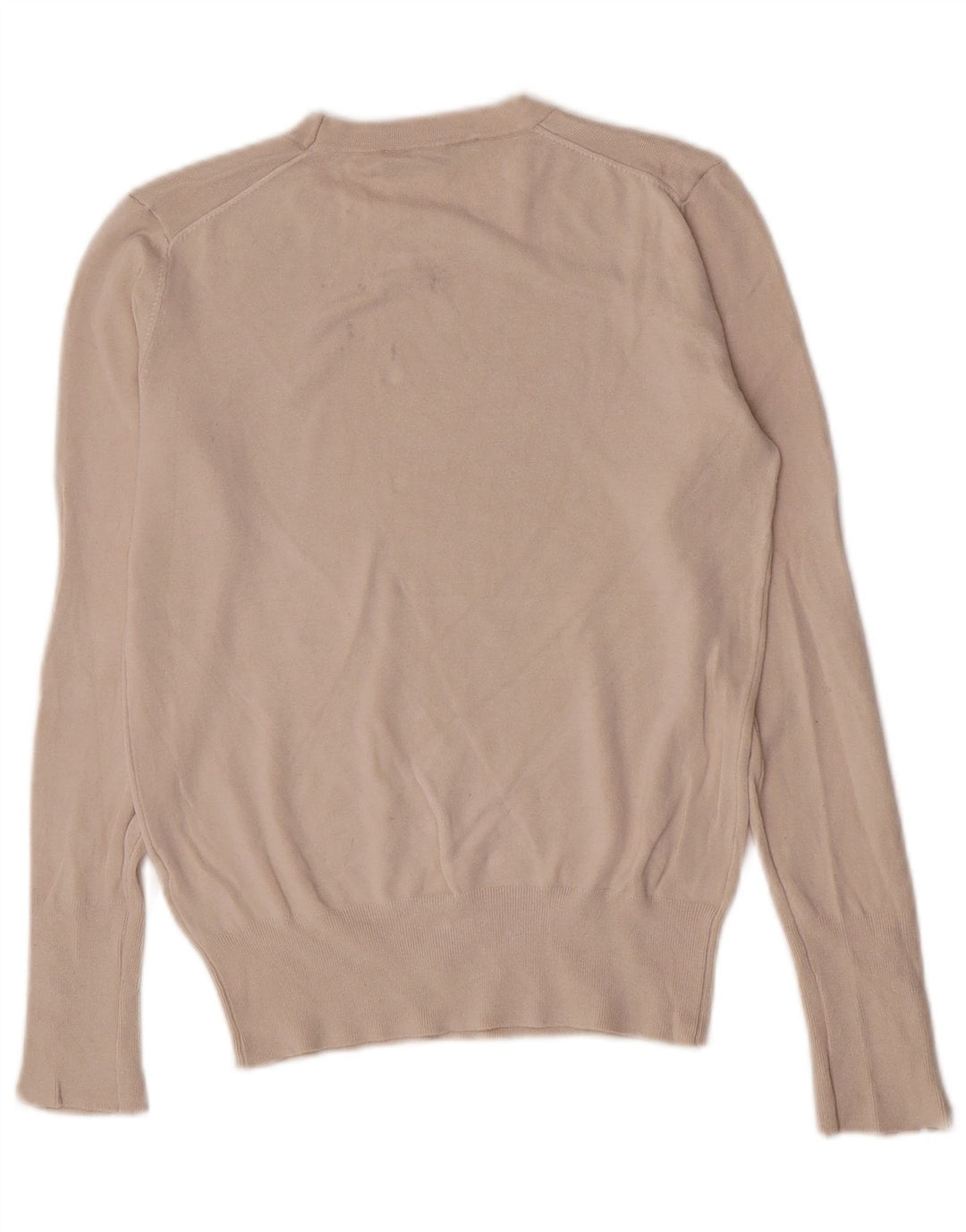 Zara Γυναικείο πουλόβερ με λαιμόκοψη UK 14 Large Beige