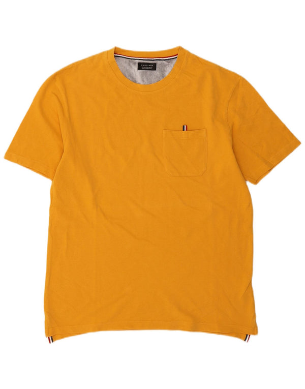 Ανδρικό T-Shirt Zara Top Medium Yellow