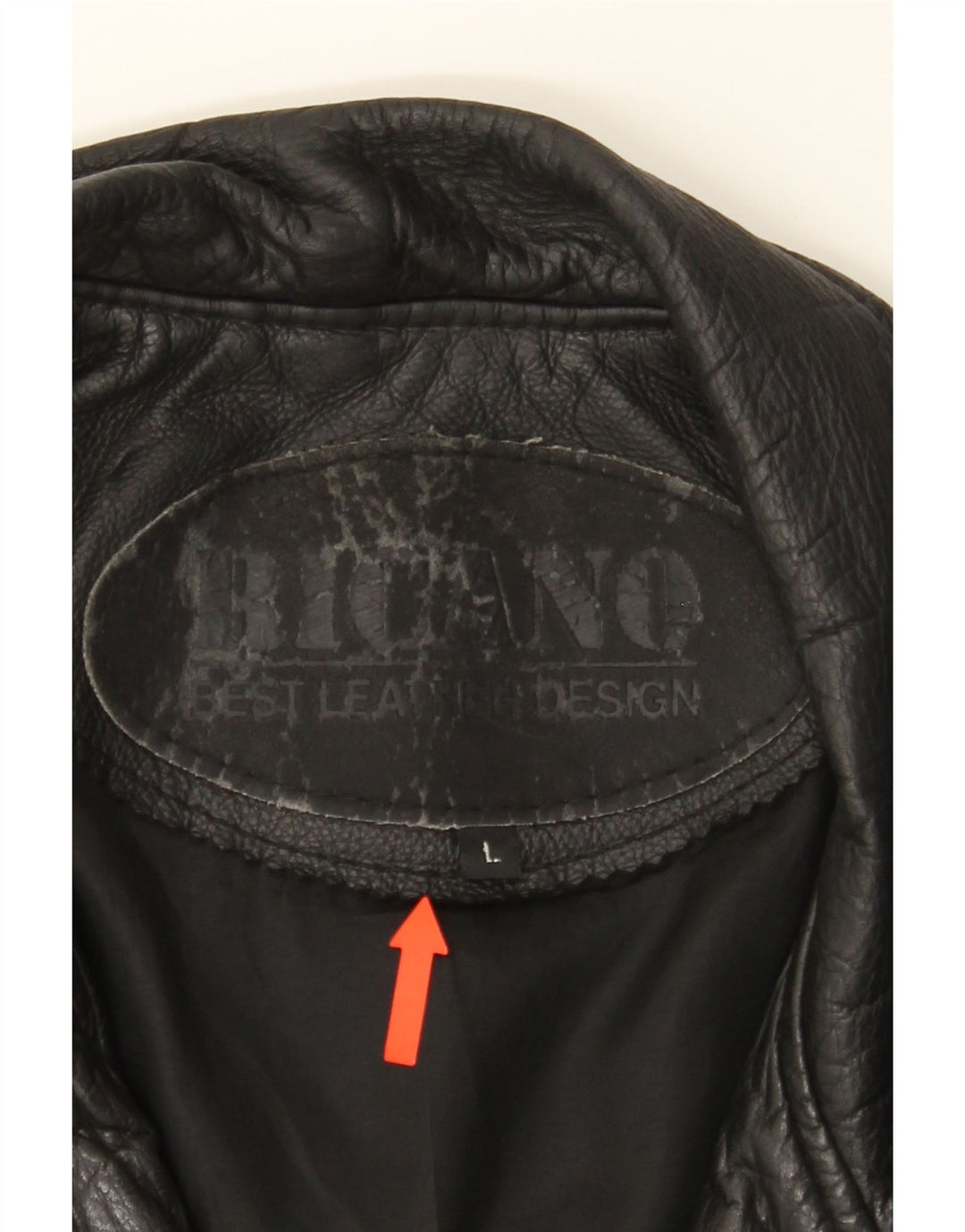 RICANO Mens Leather Jacket UK 40 Large Black Leather Vintage Ricano and Second-Hand Ricano from Messina Hembry 