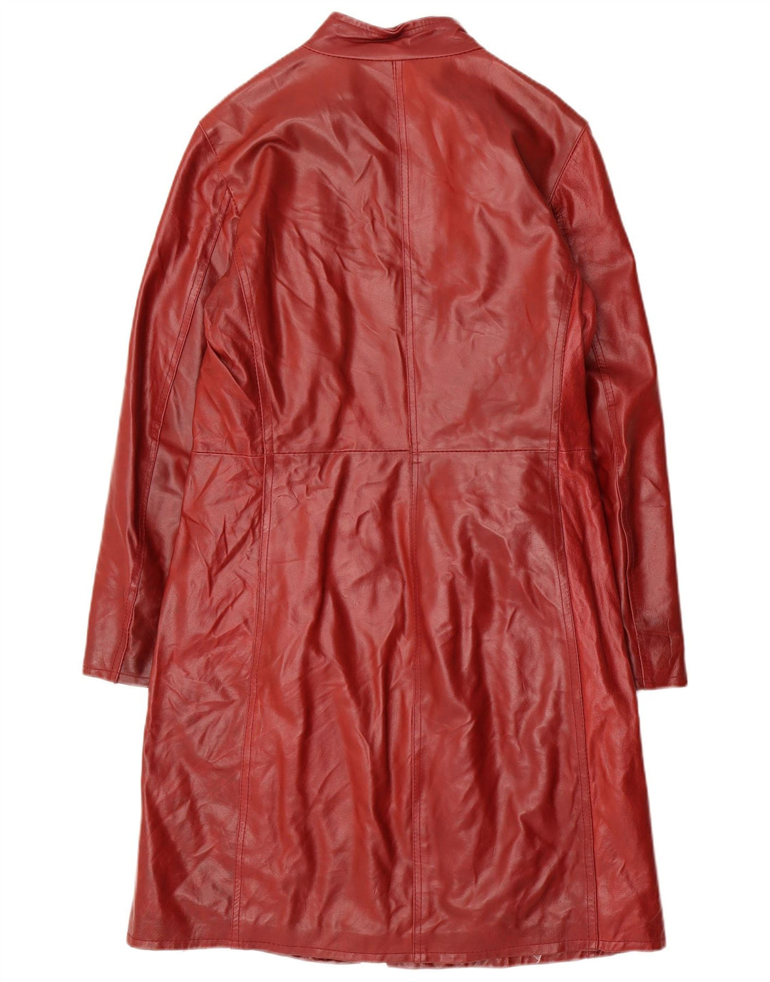 Bayside Γυναικείο Δερμάτινο Παλτό UK 14 Medium Red