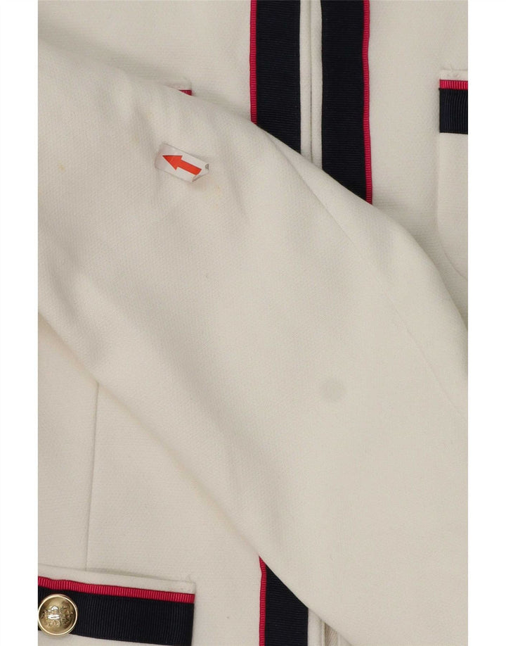 Zara Γυναικείο Σακάκι Μπλέιζερ UK 10 Small White Ride