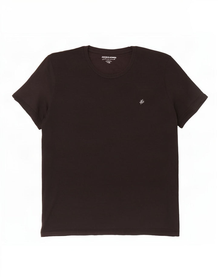 Jack & Jones Ανδρικό T-Shirt Top XL Μαύρο βαμβακερό