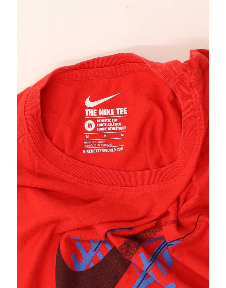 Ανδρικό T-Shirt Nike με γραφικό αθλητικό κόψιμο, μεσαίο κόκκινο