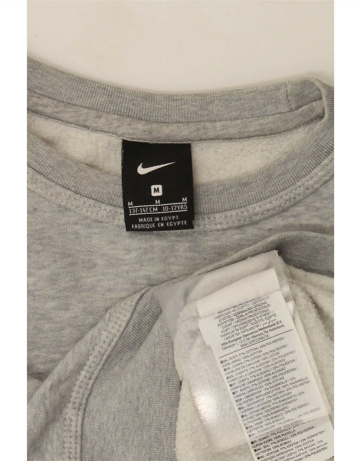 Φούτερ Nike Boys Jumper 10-11 ετών Μεσαία γκρι βαμβακερή φλύκταινα