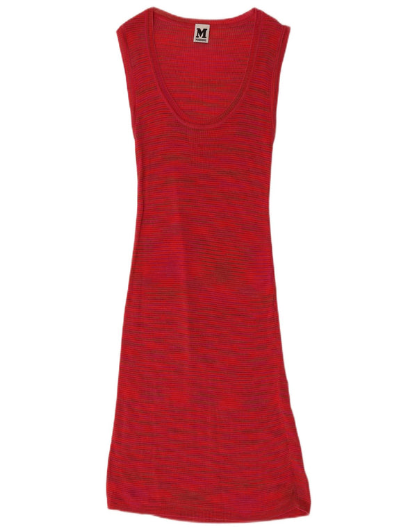 Missoni γυναικείο αμάνικο φόρεμα UK 8 Small Red Flecked