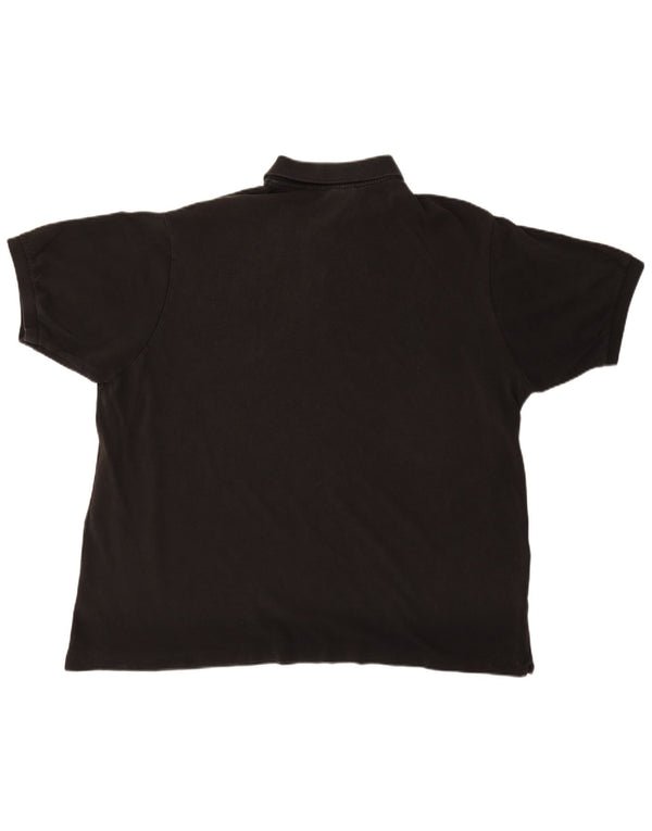 Ανδρικό πουκάμισο πόλο LACOSTE Νούμερο 9 4XL Μαύρο βαμβακερό