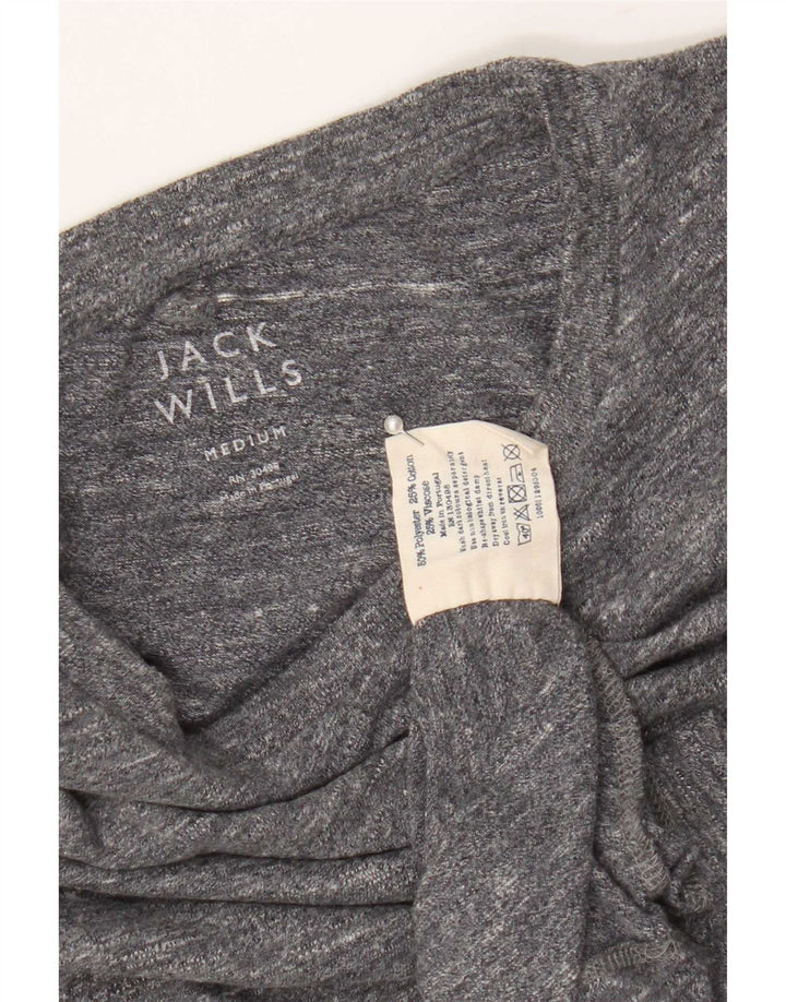 Ανδρικό μπλουζάκι Jack Wills με κοντό μανίκι κανονικό μπλουζάκι με μεσαίο γκρι φλιτζάνι