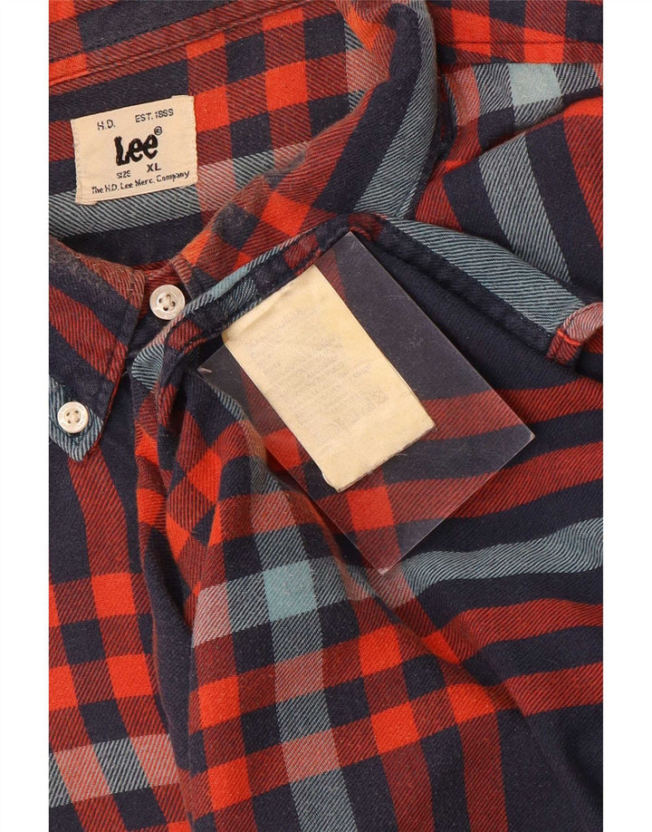 Ανδρικό πουκάμισο Lee Flannel XL Μπλε βαμβακερό