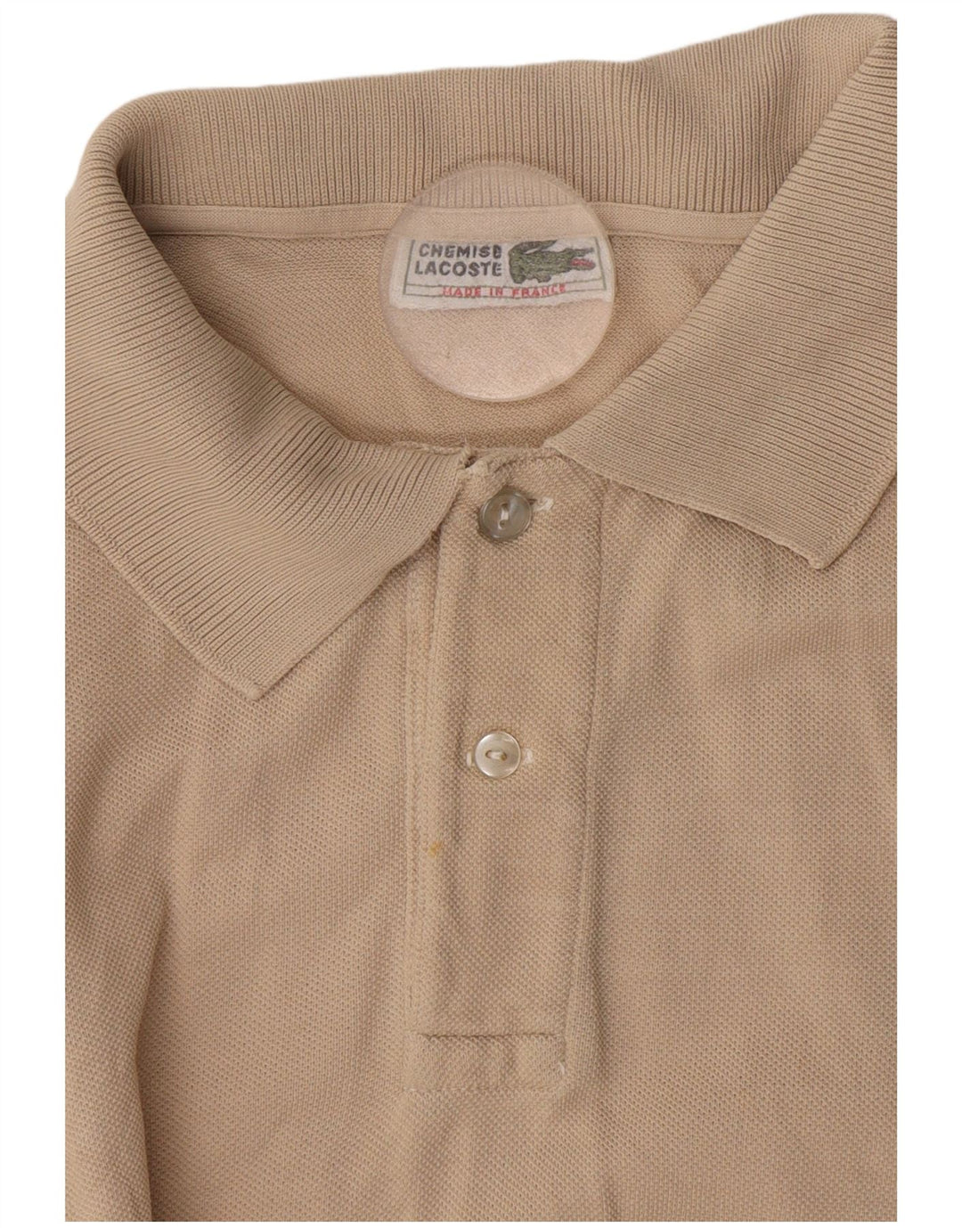 Ανδρικό πουκάμισο Polo Lacoste Chemises σε μεσαίο μπεζ