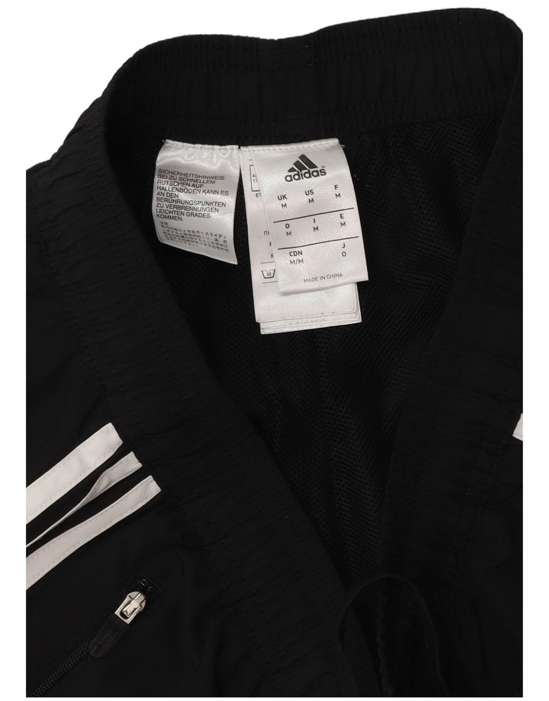 Ανδρική φόρμα Adidas Παντελόνι Joggers Μεσαίο Μαύρο Ριγέ Πολυεστέρας
