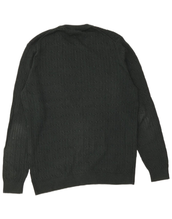 Ανδρικό πουλόβερ Massimo Dutti Crew Neck Jumper XL Πράσινο βαμβακερό