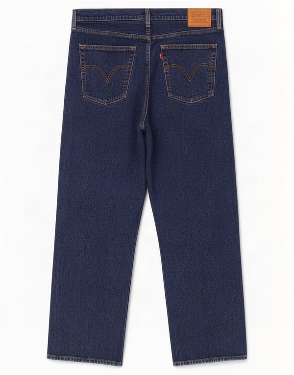 Γυναικείο τζιν ίσιο ψηλόμεσο Levi's Ribcage W32 L29 Navy Blue Cotton