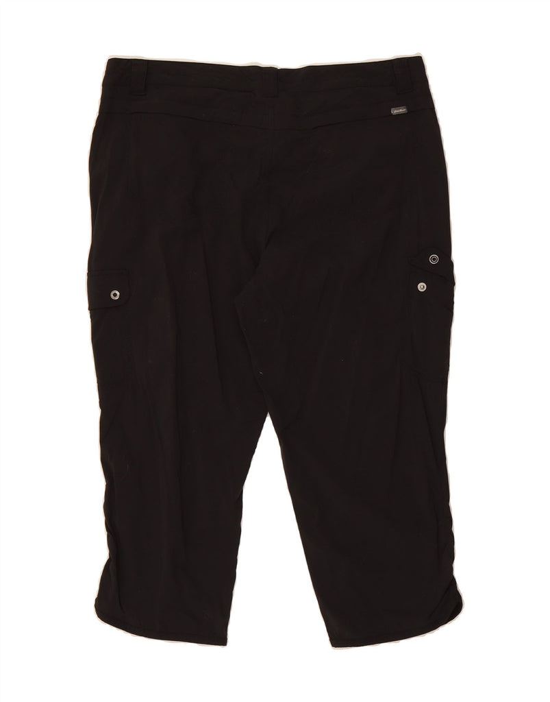 EDDIE BAUER Womens Cargo Bermuda Shorts US 14 XL W37  Black Nylon Vintage Eddie Bauer and Second-Hand Eddie Bauer from Messina Hembry 