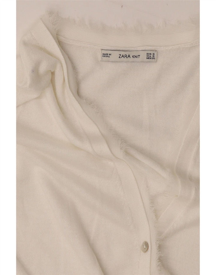Zara Γυναικείο πουλόβερ UK 10 Small White