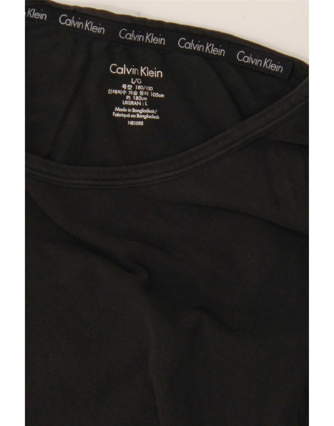 Γυναικείο T-Shirt Calvin Klein Top UK 16 Large Black