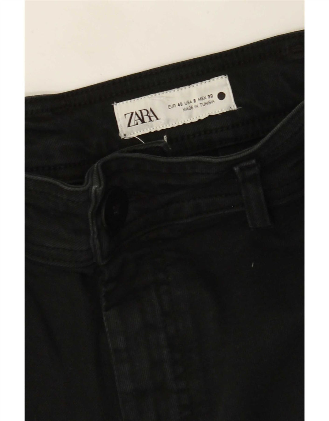 Zara Γυναικείο Wide Leg Jeans EU 40 Medium W30 L28 Black