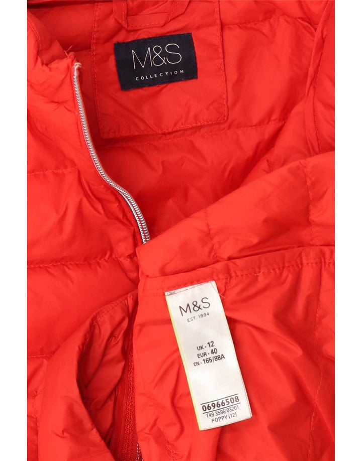 Marks & Spencer Γυναικεία κουκούλα με επένδυση Gilet UK 12 Μεσαίο κόκκινο πολυαμίδιο