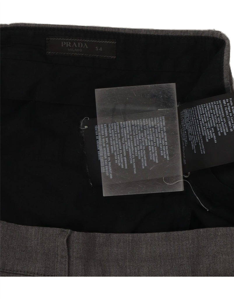PRADA Mens Slim Chino Trousers IT 54 2XL W38 L29 Grey Cotton Vintage Prada and Second-Hand Prada from Messina Hembry 