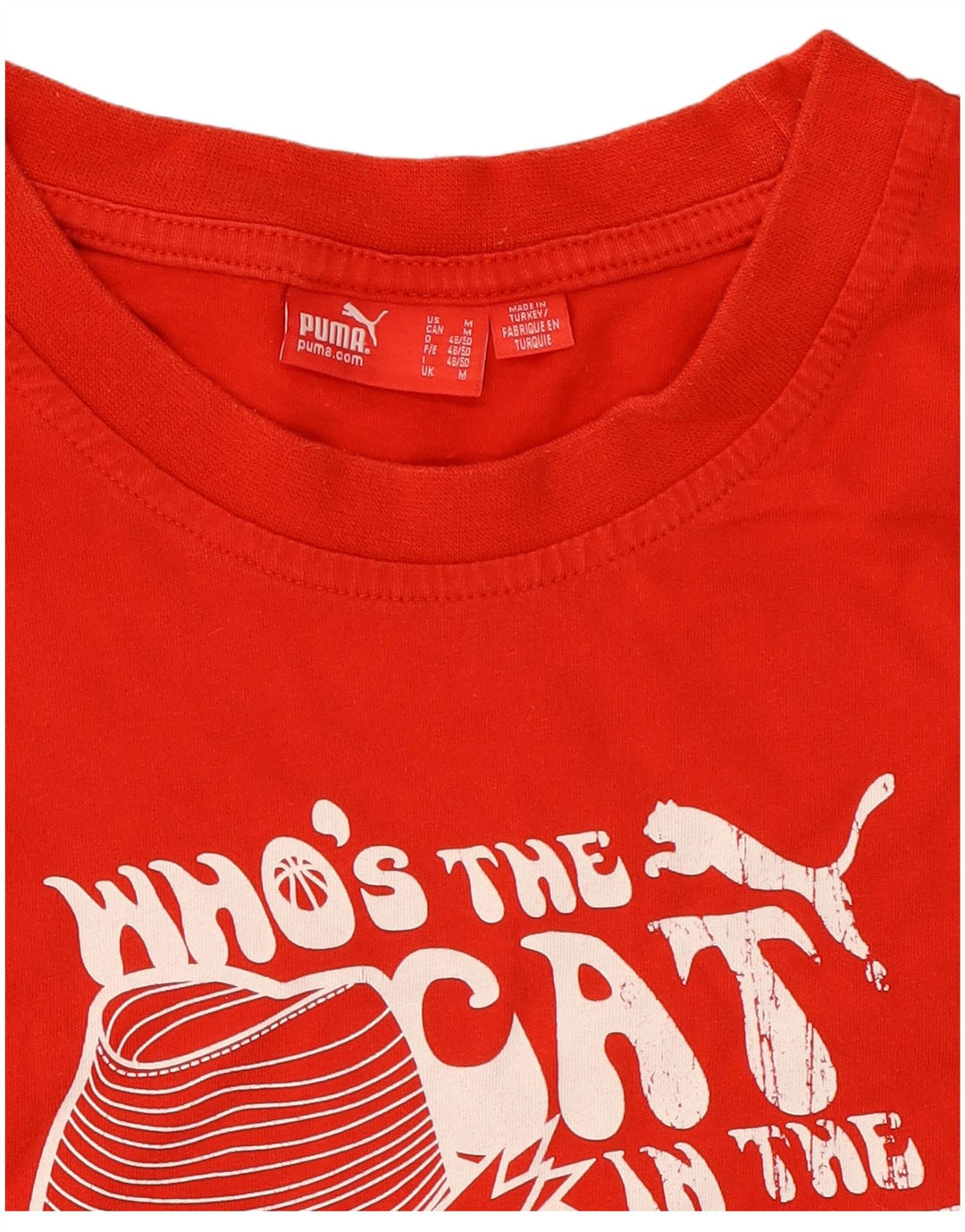 Ανδρικό γραφικό μπλουζάκι Puma Top Medium Red