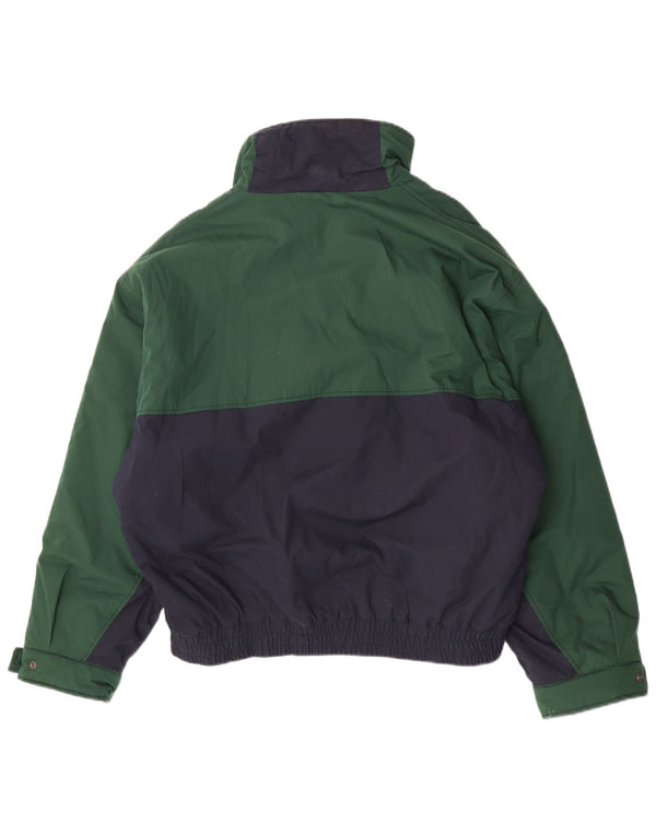 Vintage Ανδρικό Μπουφάν Windbreaker UK 44 2XL Πράσινο Colourblock Βαμβακερό