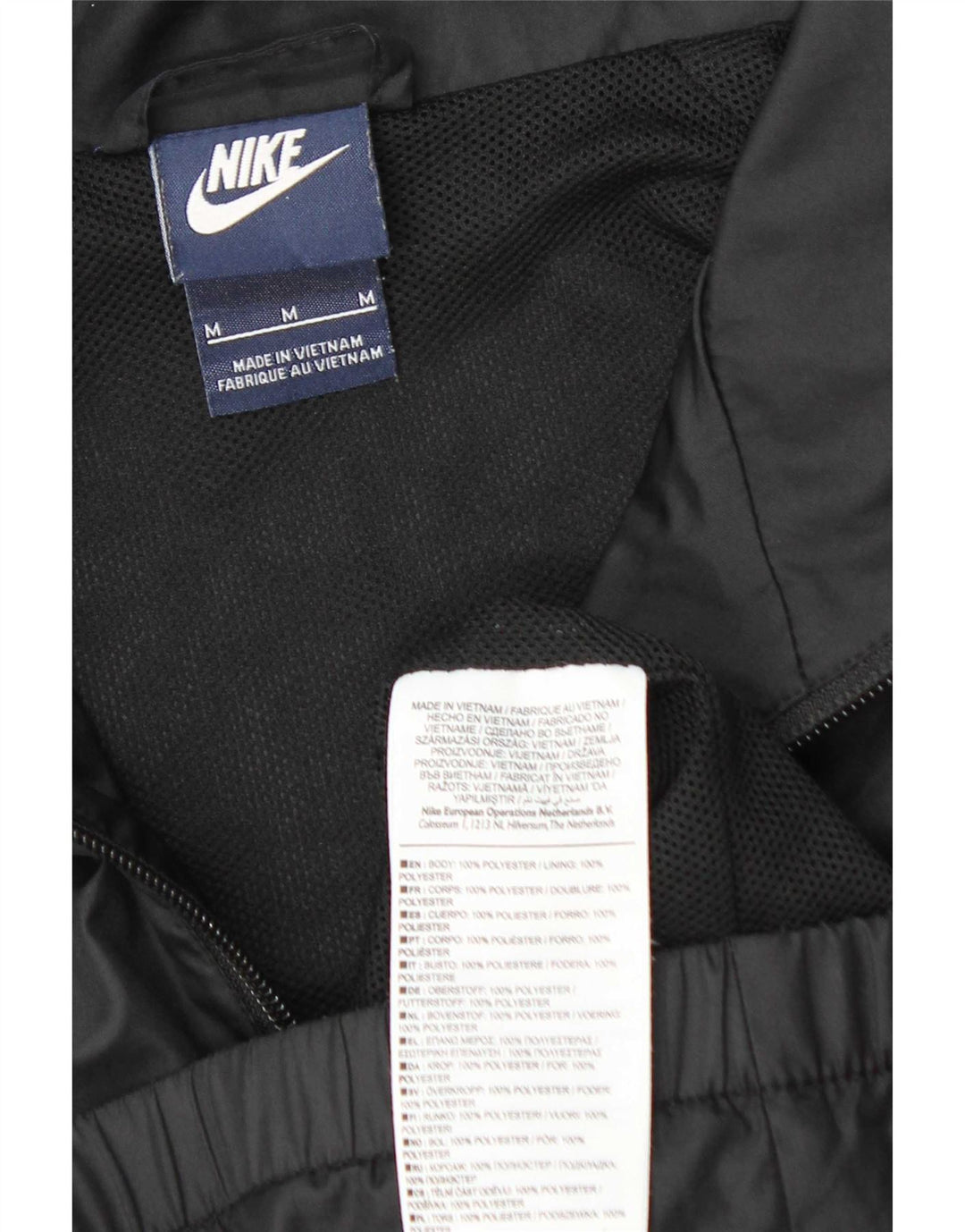 Ανδρικό μπουφάν βροχής Nike UK 38 Μεσαίο μαύρο πολυεστέρα