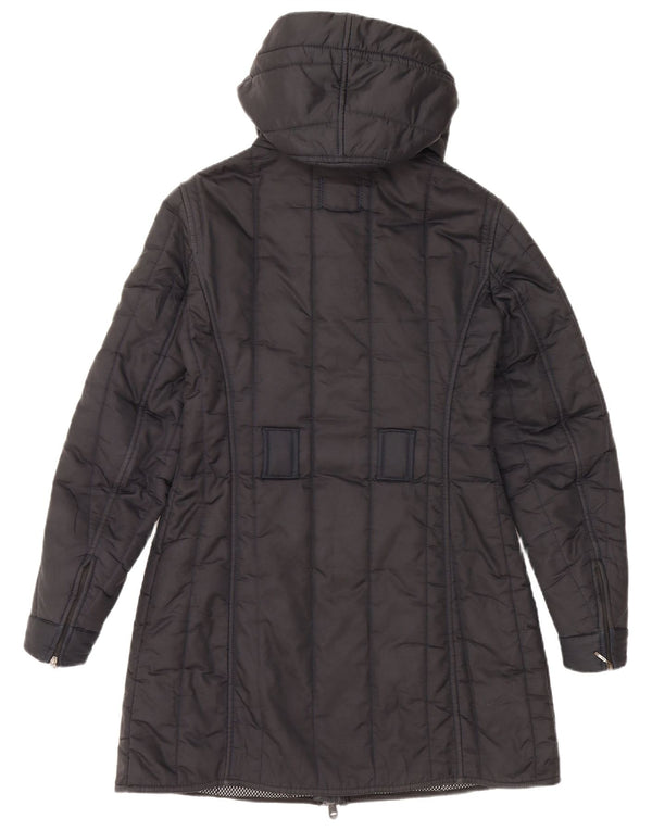 REFRIGIWEAR Γυναικείο παλτό με κουκούλα UK 14 Medium Navy Blue Polyamide