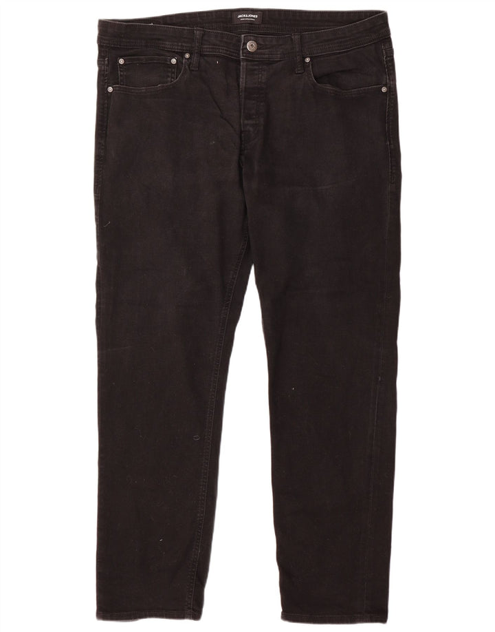 Jack & Jones Ανδρικό Slim Jeans W38 L32 Μαύρο βαμβακερό