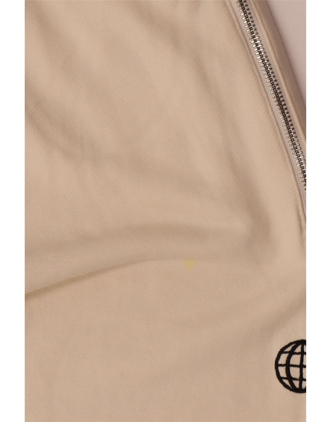 Ανδρική φόρμα Zara Παντελόνι Joggers Βαμβακερό μεσαίο σε ανοιχτό λευκό