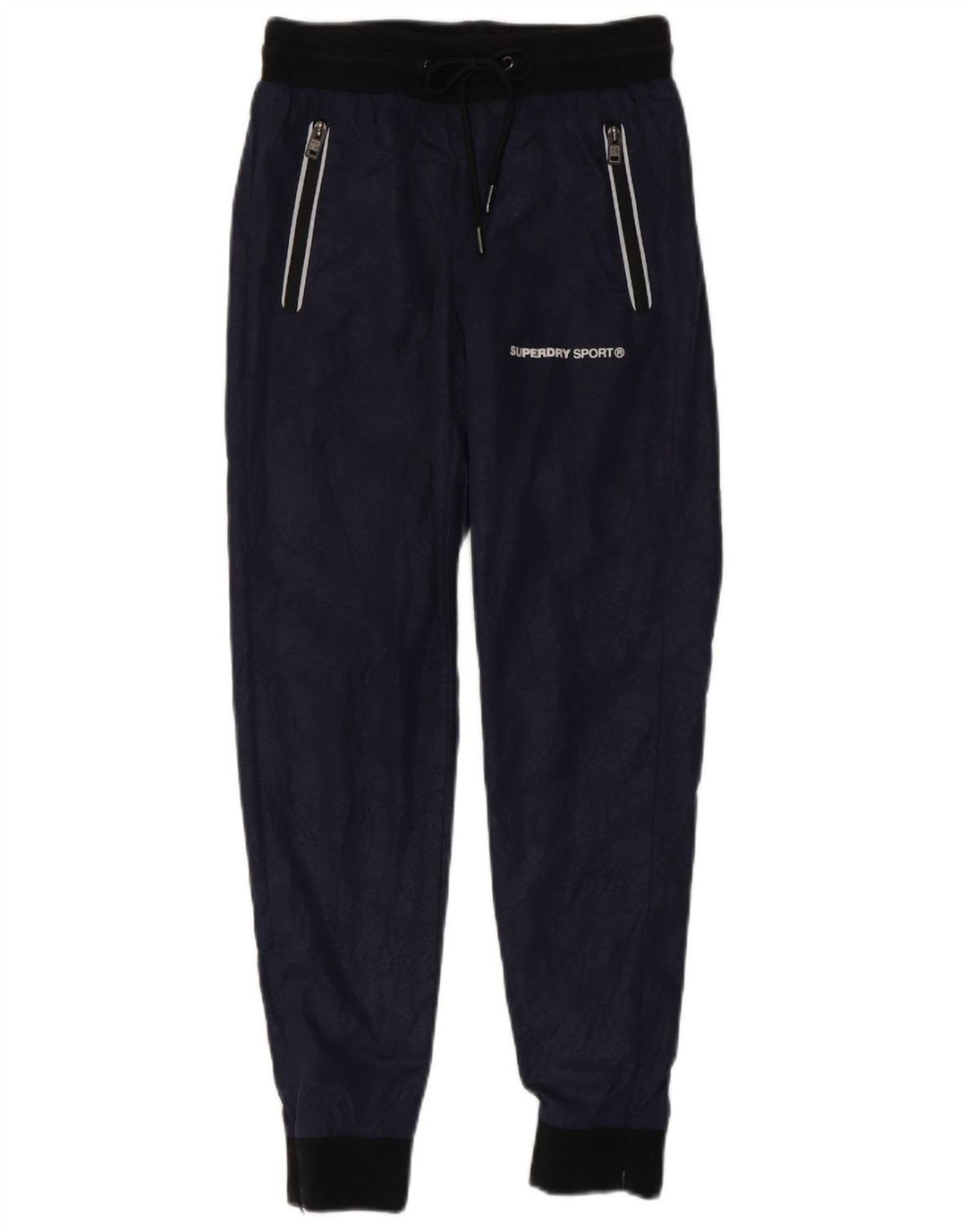 Γυναικεία αθλητική φόρμα SUPERDRY Παντελόνι Joggers UK 6 XS Navy Blue Animal Print