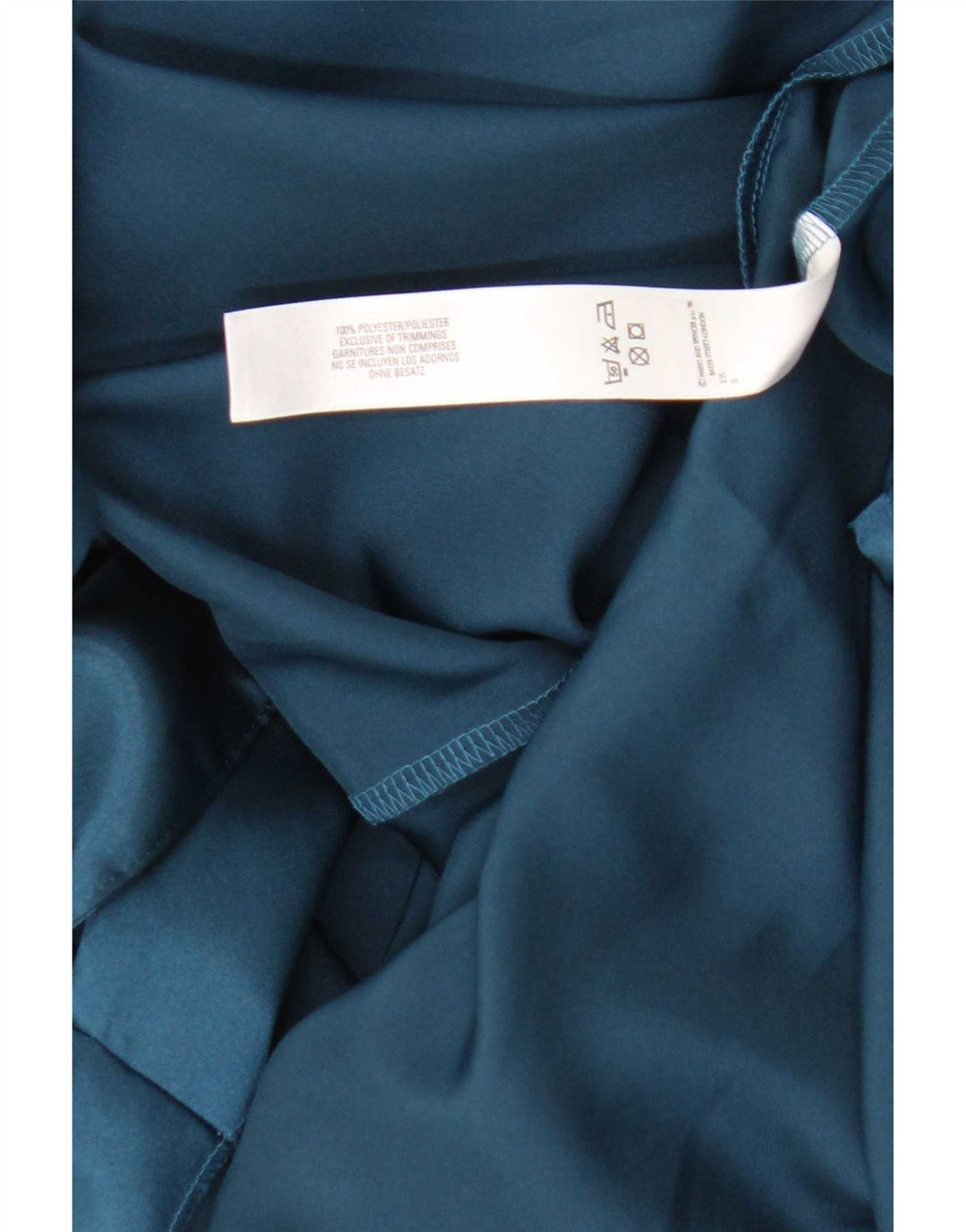 Marks & Spencer Γυναικεία ρόμπα Maxi Φόρεμα UK 8/10 Small Blue Polyester