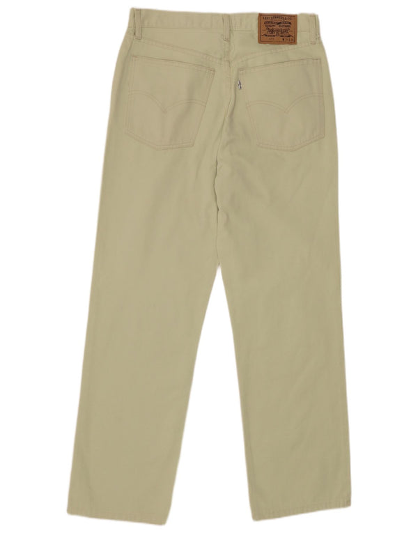 Levi's Mens 471 Straight Casual Παντελόνι W34 L30 Πράσινο Βαμβακερό