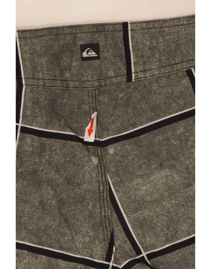 Ανδρικό σορτς κολύμβησης Quiksilver Small Grey Check Πολυακρυλικό