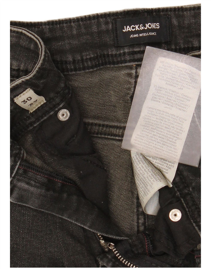 Jack & Jones Ανδρικό Slim Jeans W30 L30 Γκρι βαμβακερό