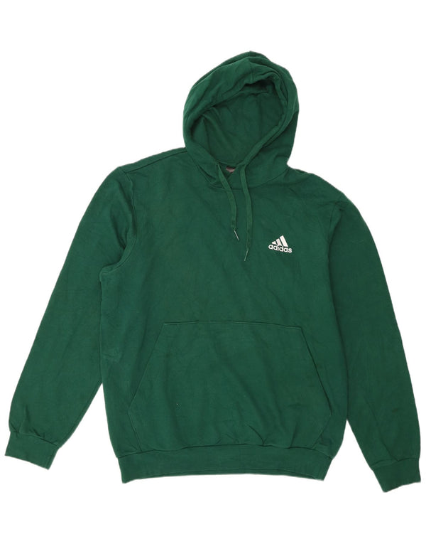Adidas Ανδρικό Hoodie Jumper Μεγάλο Πράσινο Βαμβακερό