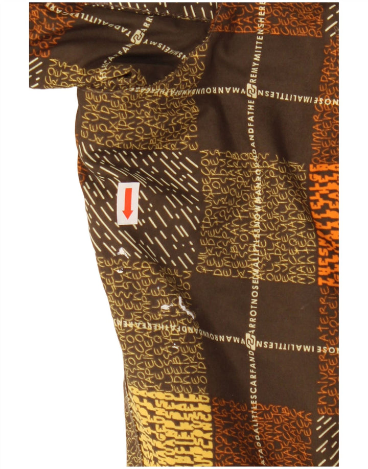 Billabong Γυναικείο Μπουφάν με κουκούλα αντιανεμικό μέγεθος 3 Μικρό καφέ καρό