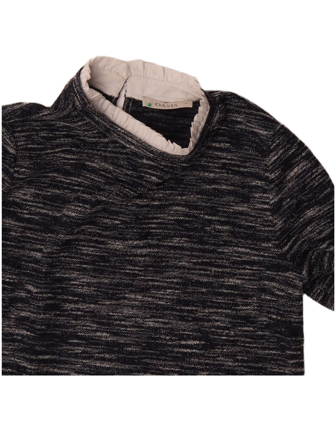 Γυναικεία μακρυμάνικη μπλούζα Oasis Top UK 14 Medium Navy Blue Flecked