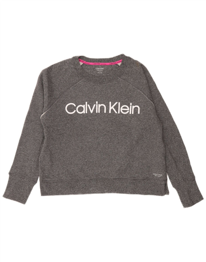 CALVIN KLEIN Γυναικεία φούτερ Performance Jumper UK 14 Medium Grey