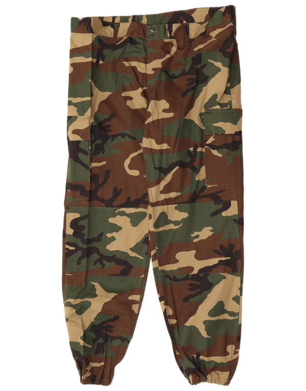 Vintage Ανδρικά Joggers Cargo Παντελόνια EU 54 2XL W42 L31 Khaki Camouflage Army