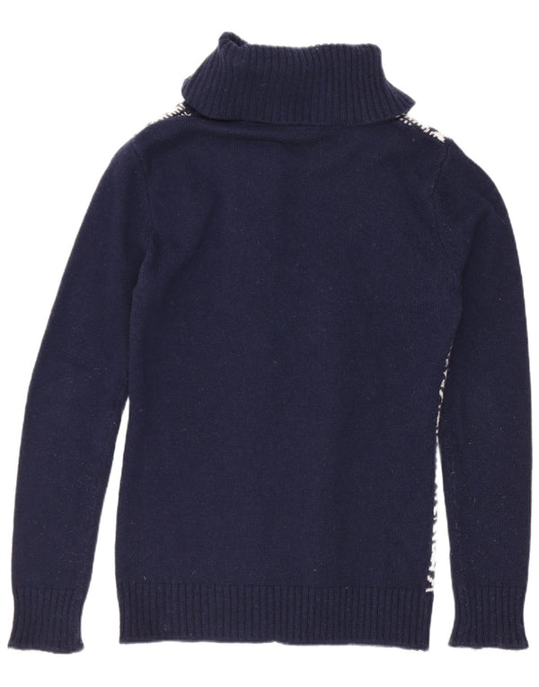 Γυναικείο πουλόβερ Cardigan Carrera UK 12 Medium Navy Blue Geometric