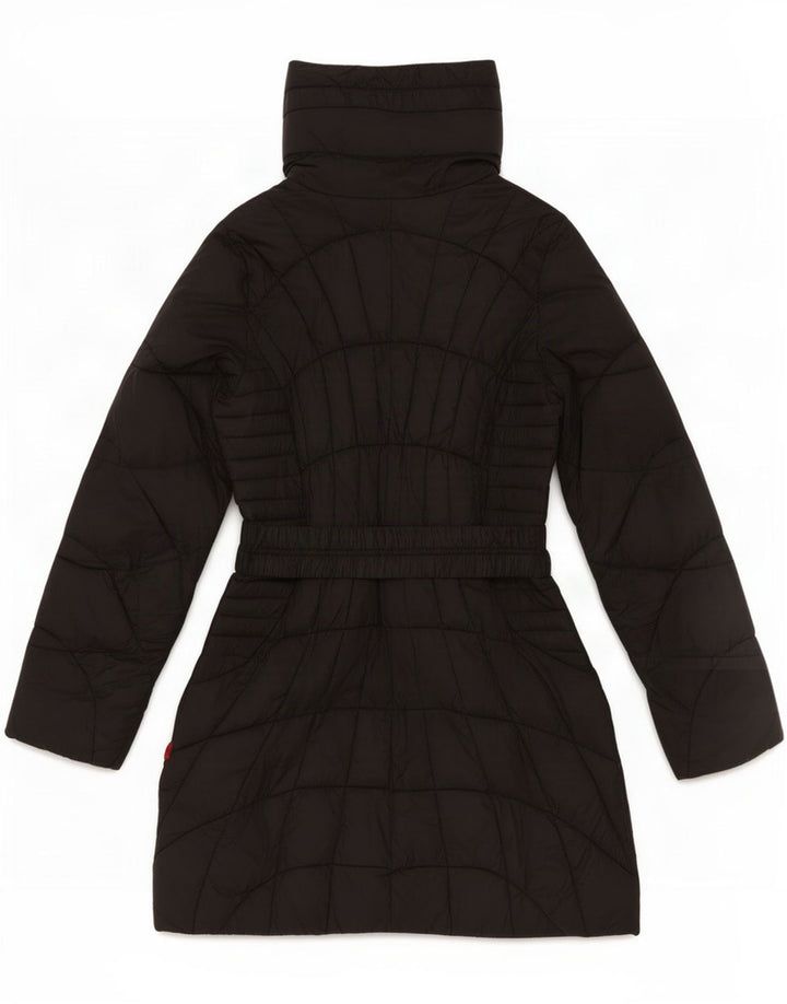 Kappa Γυναικείο παλτό UK 12 Medium Black Polyamide