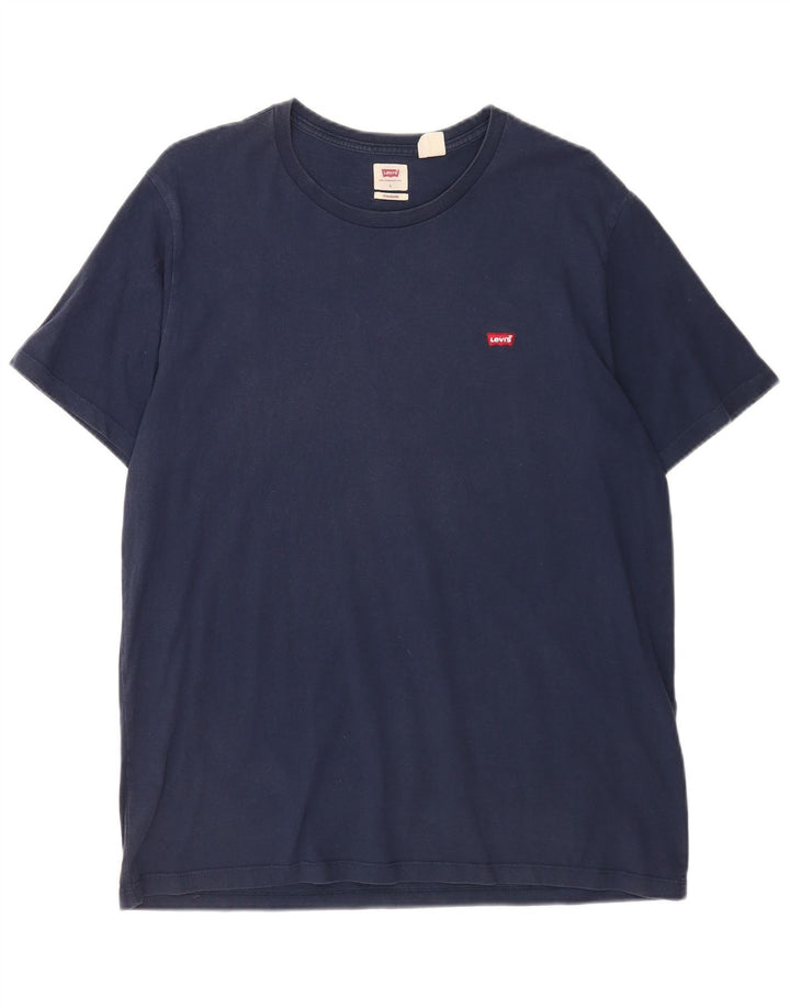 Ανδρικό μπλουζάκι Levi's Standard Top Large Navy Blue από βαμβάκι