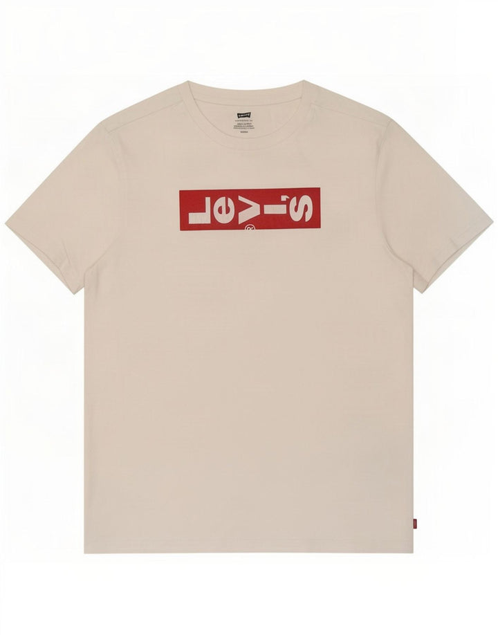 Ανδρικό γραφικό T-Shirt Levi's Top Μικρό λευκό βαμβακερό