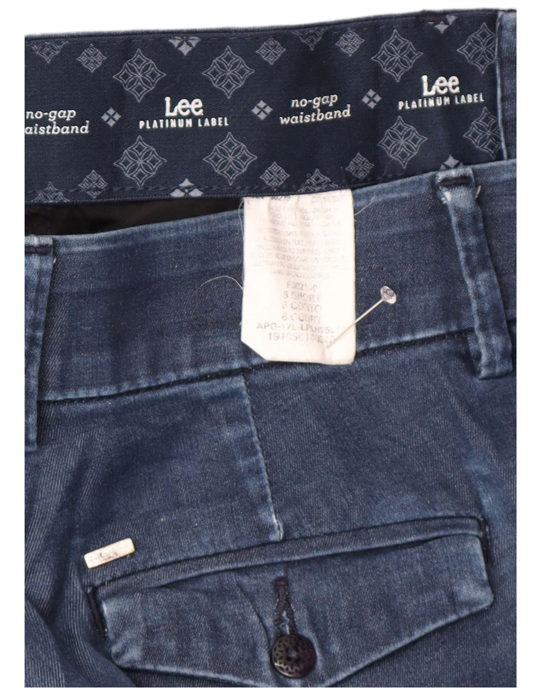 LEE Γυναικεία Platinum Label Straight Jeans US 6 Medium W30 L30 Blue Cotton