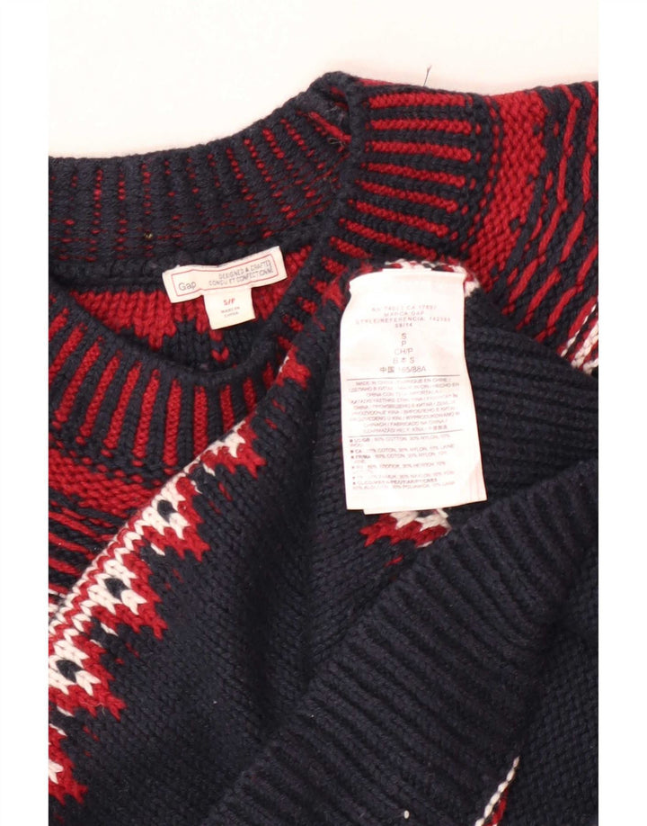 Ανδρικό πουλόβερ Gap με λαιμό χελώνα Μικρό Navy Blue Fair Isle Cotton