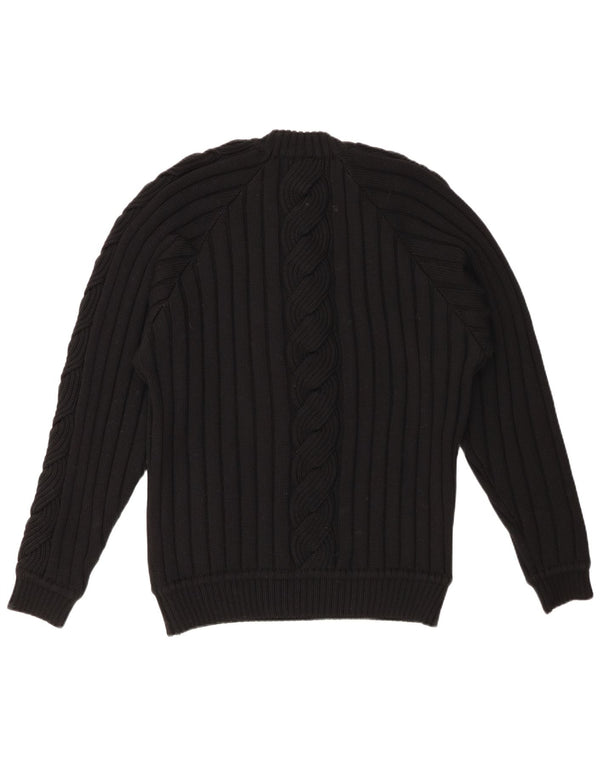 Γυναικείο πουλόβερ με λαιμόκοψη VINTAGE UK 20 2XL Μαύρο